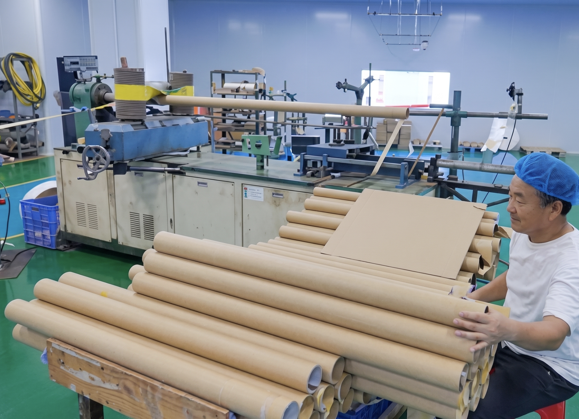 Paper tube production line and machinery