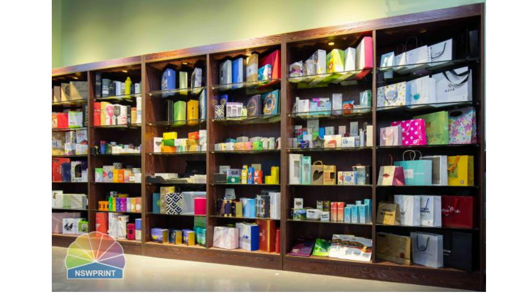 Paper tube product display at international trade show -- cylinder boxes and gift packaging